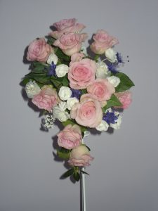 Pink & White Bridal Bouquet - £35.00