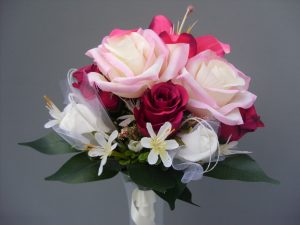 Red, Pink & White Rose Bouquet - £37.00