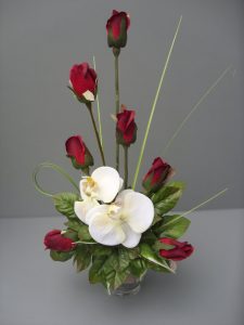 Rose & Orchid Valentine Arrangement - £22.00