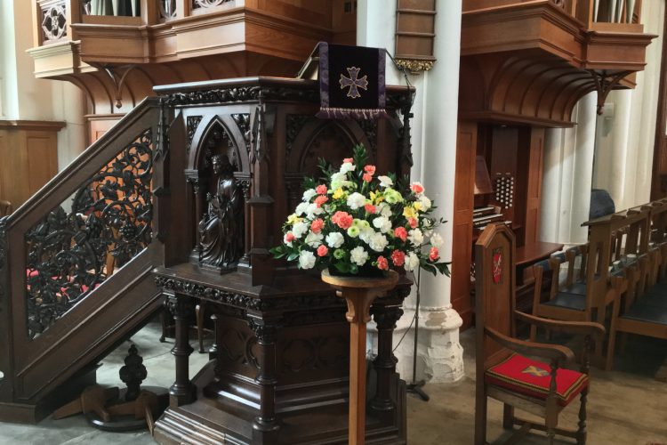 Church Pedestal Arrangement - £86.00