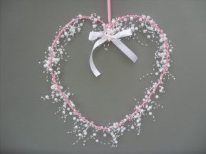 Heart Garland - Pink & White - £10.00