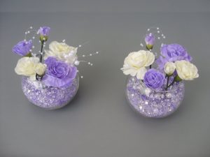 Lilac & Cream Table Decorations - £8.00 each