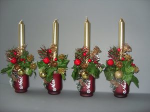 Cones & Berries Christmas Candles - £12.00 each