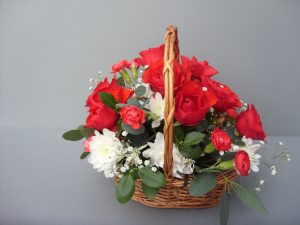 Mother's Day Fresh Rose Basket - £42.50