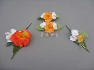 Hair Combs - £4.50 each, Boutonniere - £5.00 & Corsage - £4.50
