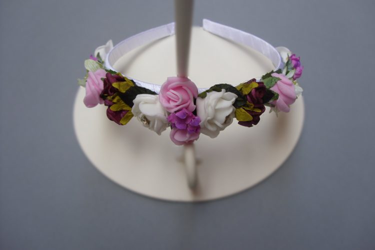 Pink & White Rose Bridesmaid Headband - £8.00